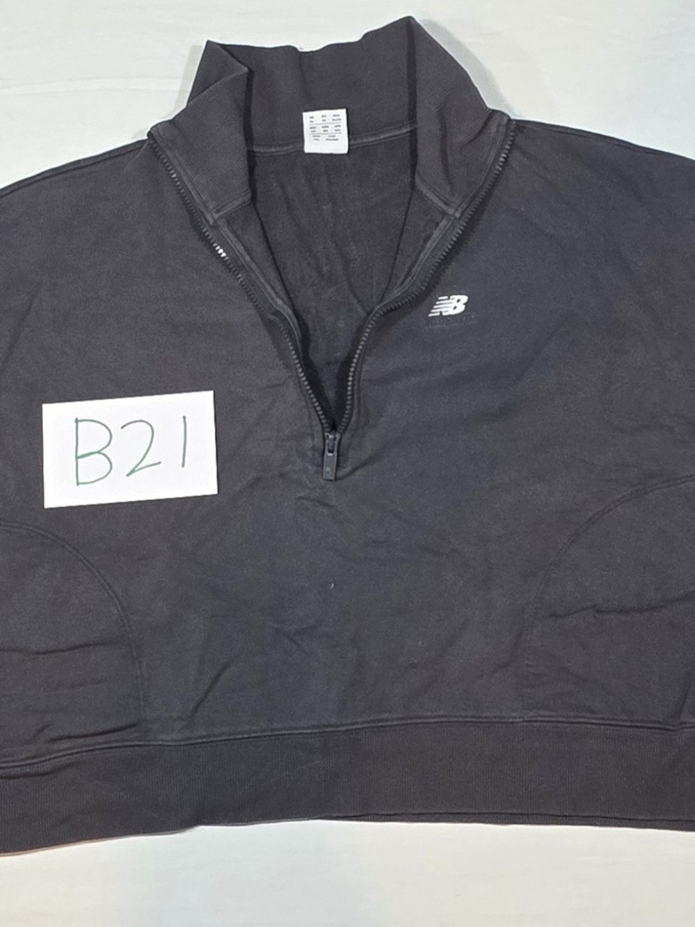 New Balance Womens Black Full-Zip Athletic Jacket